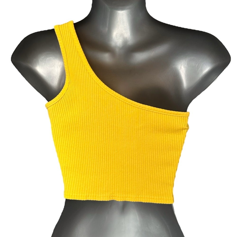 One-Shoulder Ribbed Top - Picture 4 of 8